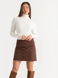 Rib Turtleneck Sweater