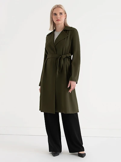 Belted Trench Coat Blazer