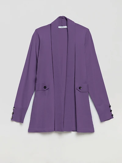 Side Tab Button Cardigan