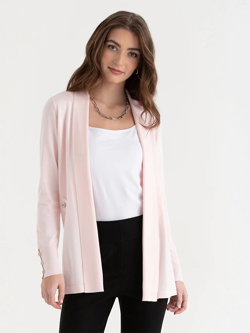 Side Tab Button Cardigan Infinity
