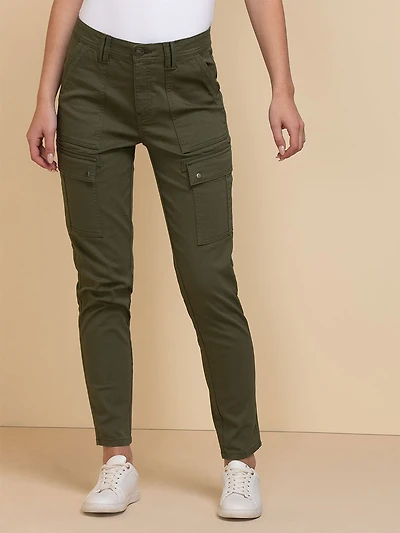 Skinny Leg Utility Pants