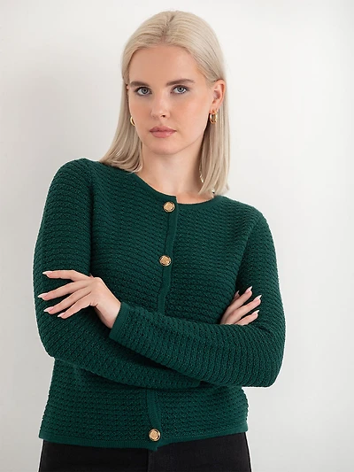 Novelty Buttoned Cardigan