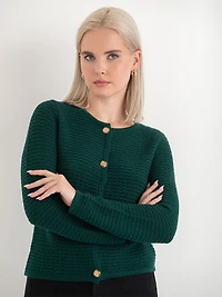 Novelty Buttoned Cardigan