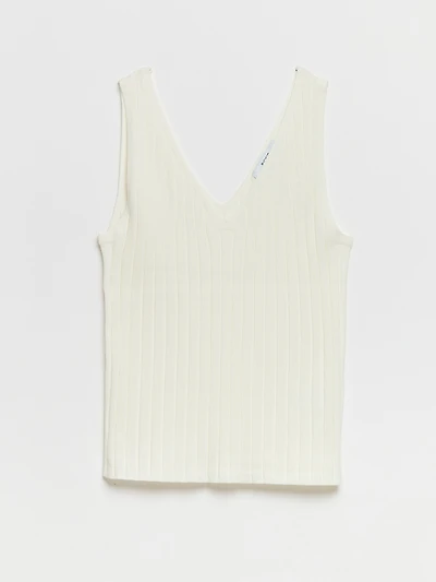 Ribbed V-Neck Tank Top