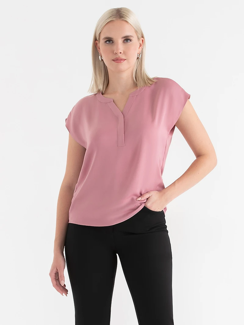 Linny Satin Print Blouse