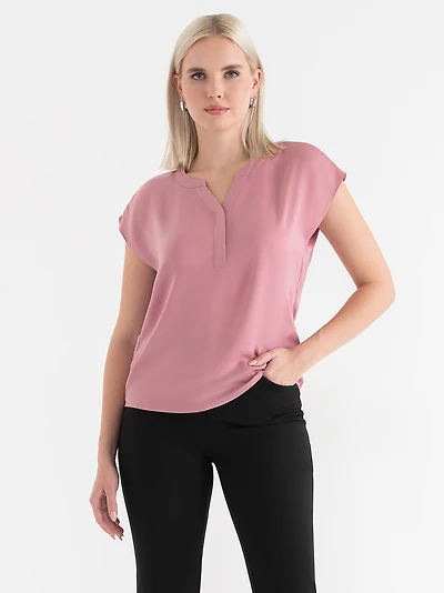 Linny Satin Print Blouse