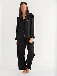 Classic Satin Stripe Pajama Set