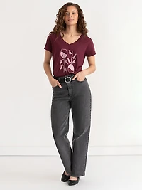 Relaxed V-Neck Tee Shirt