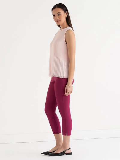 Audrey Skinny Crop Pant Rich Microtwill