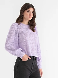 Textured Knit Top