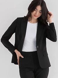 Cambridge Classic Suit Blazer Jet Black Luxe Tailored