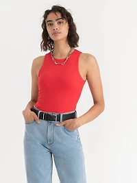 Sleeveless High Neck Bodysuit