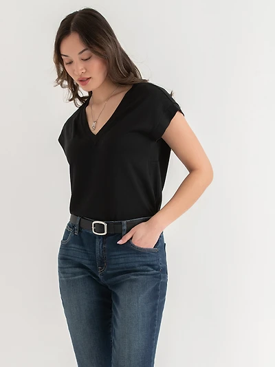 Holly Hacci V-Neck Top