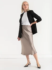 Satin Midi Skirt