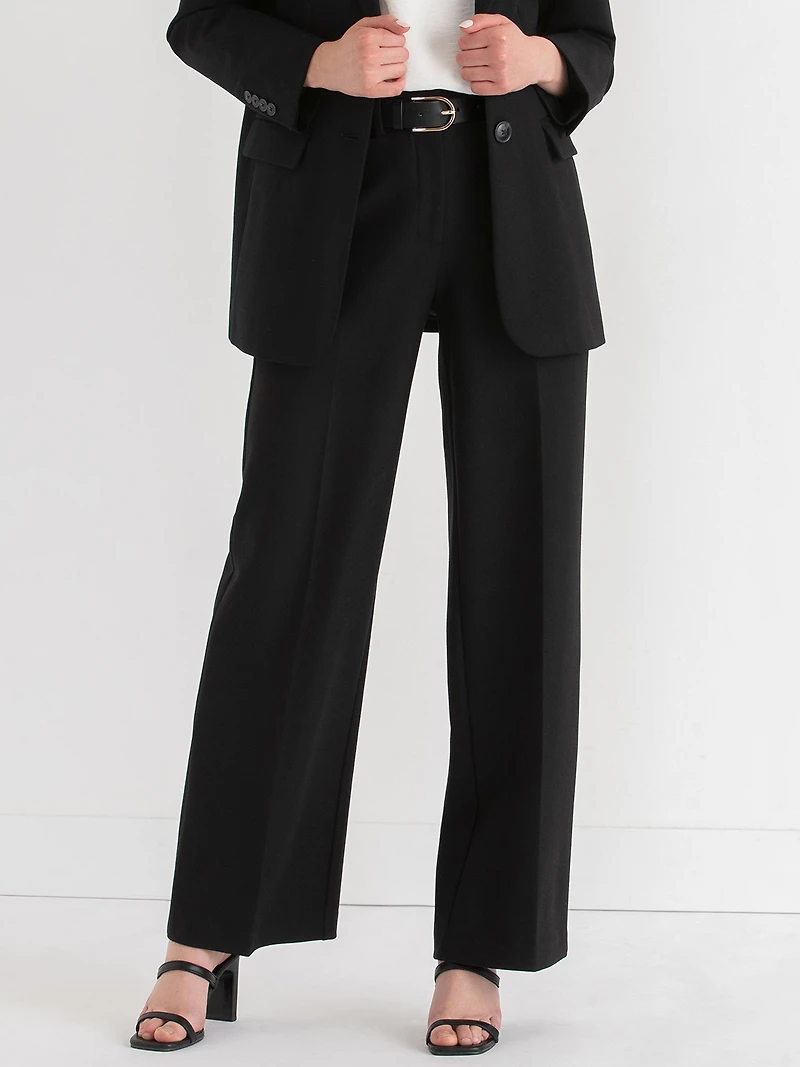 Weslee Wide Leg Pant  Luxe Ponte