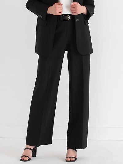 Weslee Wide Leg Pant  Luxe Ponte