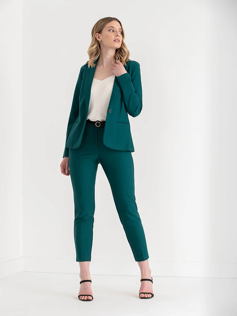 Oxford Classic Suit Blazer  Luxe Ponte