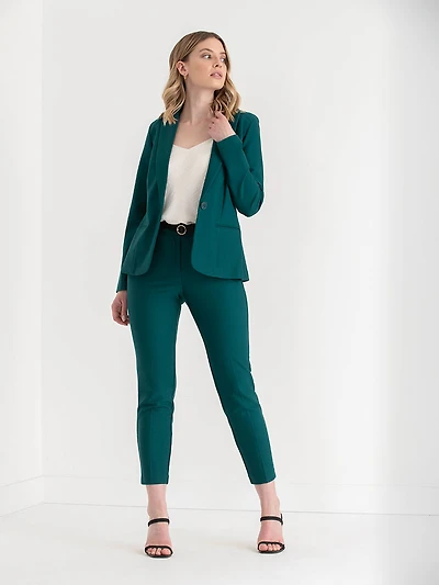 Oxford Classic Suit Blazer  Luxe Ponte