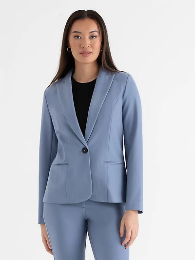 Oxford Classic Suit Blazer Infinity Blue Luxe Ponte