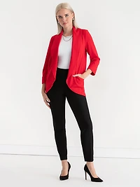York Shawl Collar Blazer Goji Berry