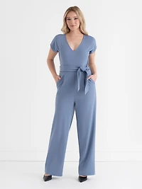 Venus Wide-Leg Jumpsuit Iconic Crepe