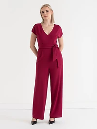 Venus Wide-Leg Jumpsuit Iconic Crepe