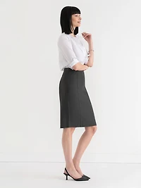 Knee Length Pencil Skirt Luxe Ponte