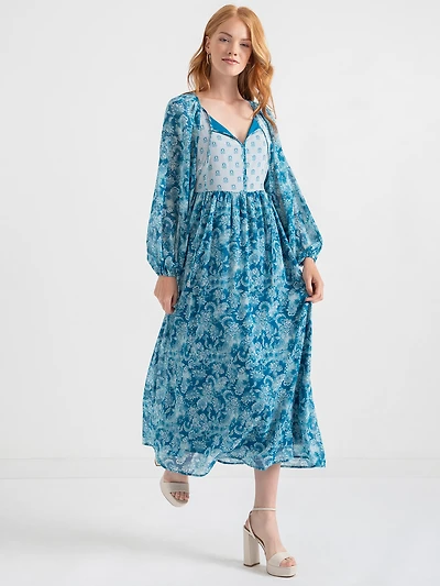 Long Sleeve Boho Maxi Dress