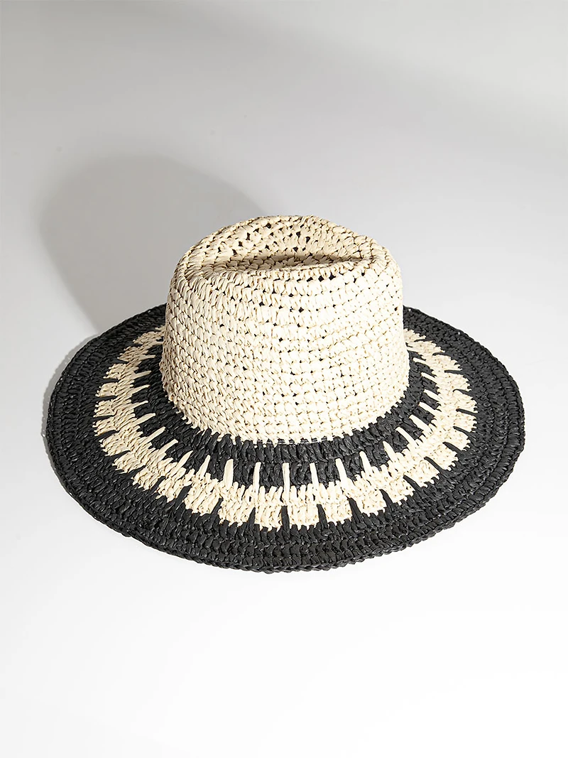 Wide Brim Straw Hat in