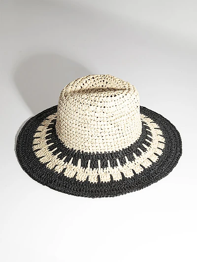 Wide Brim Straw Hat in