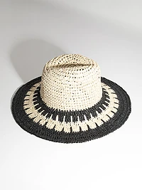 Wide Brim Straw Hat in