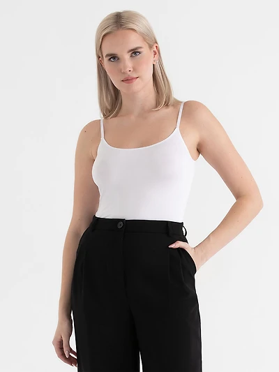 Nylon Scoop Neck Cami