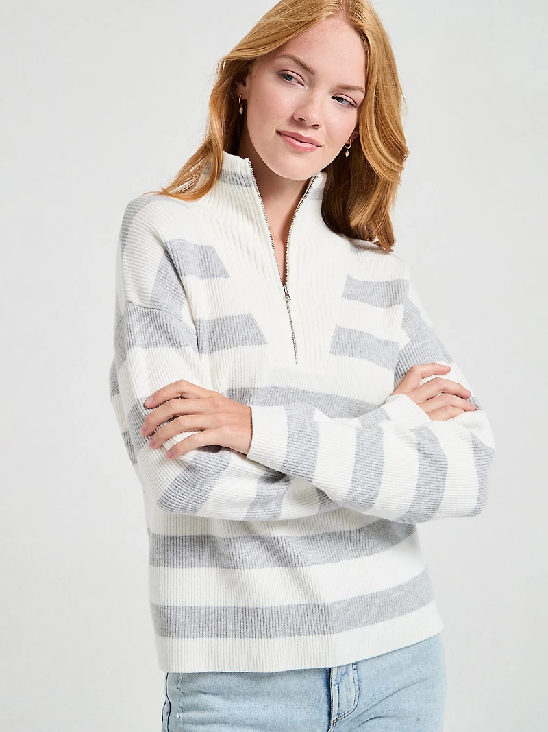 Quarter Zip Pullover Sweater