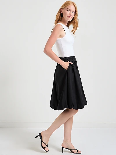 Poplin Bubble Skirt