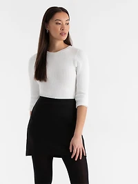 Double Knit Mini Skirt