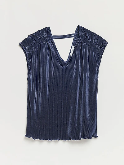 Plisse Extend Sleeve Top