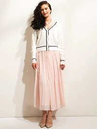 Chiffon Micro Pleat Skirt
