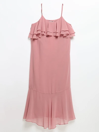 Strappy Ruffle Dress