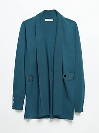 Cardigan with Side Tab Buttons
