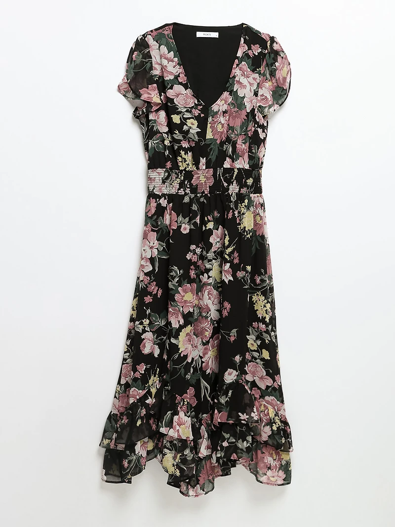 Chiffon Ruffle Dress