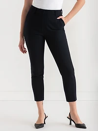 Parker Slim Leg Pant Salute Pinstripe Luxe Tailored