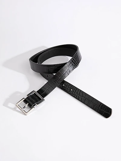 Double Square Buckle Belt