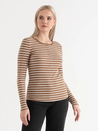 Long Sleeve Henley Shirt
