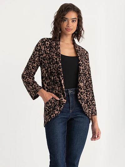 Terry Shawl  Collar Cardigan