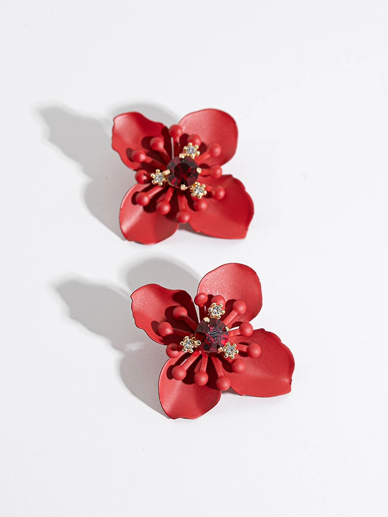 Matte Flower Earrings