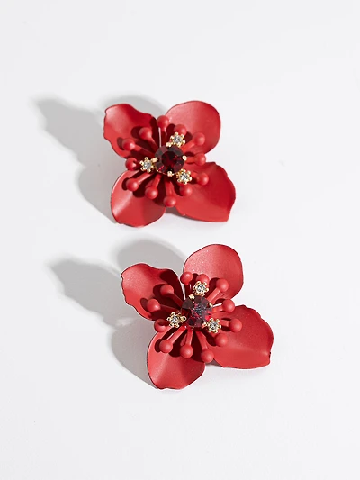 Matte Flower Earrings