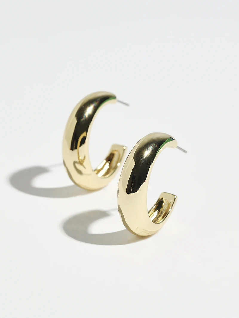 14K Gold Plated Hoop Earrings