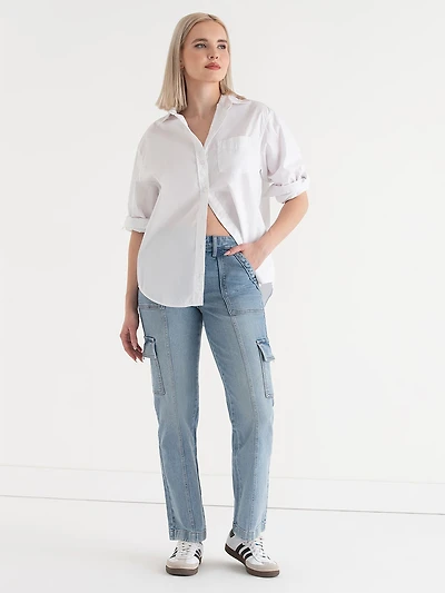 Stevie Straight Cargo Jeans