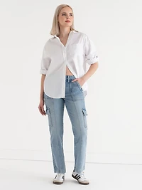 Stevie Straight Cargo Jeans