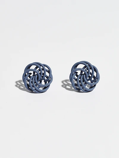 Matte Spiral Earrings